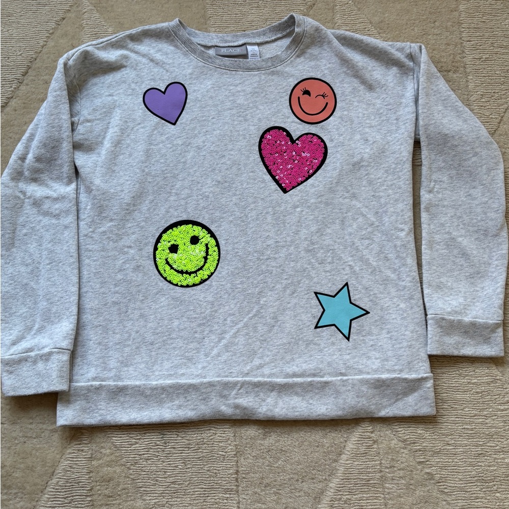 Girls Sweatshirt with Colorful Print Size XL